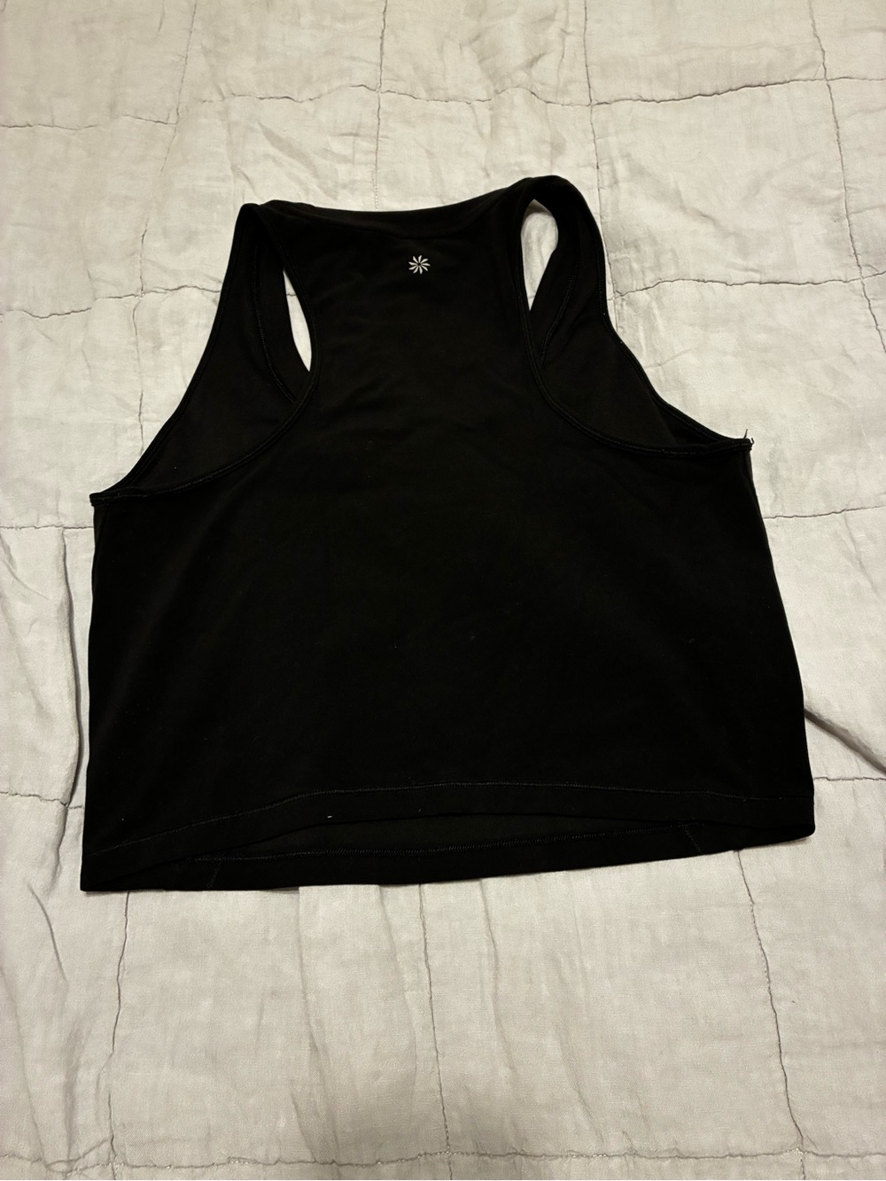 Athleta Black Racerback Crop Tank Top -